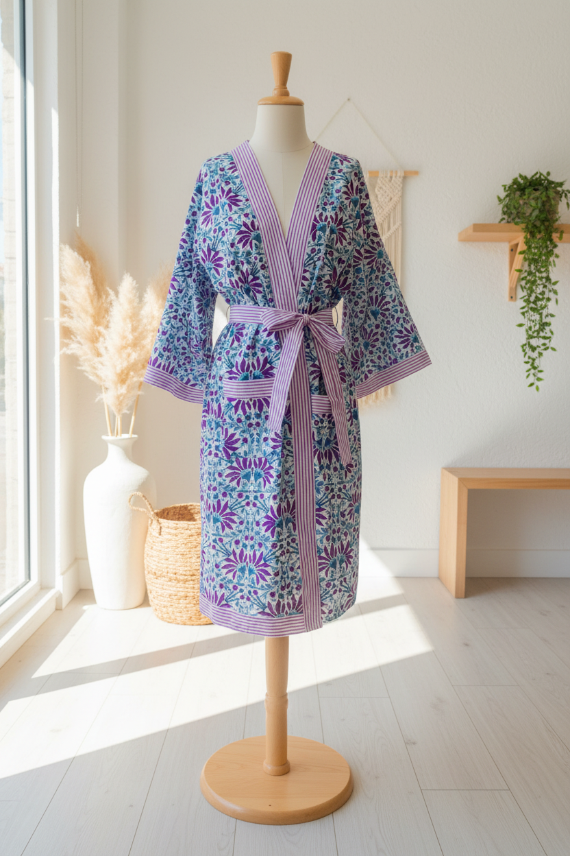 NILA Block Print Robe