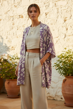 Kimono lavender frontal