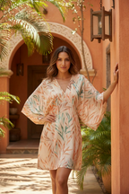 Kimono Tropical Crema - Diseño Exacto
