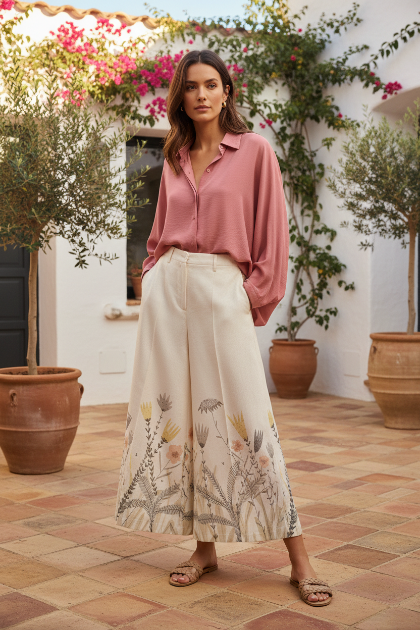 May Pant - Diseño correcto y blusa que combina