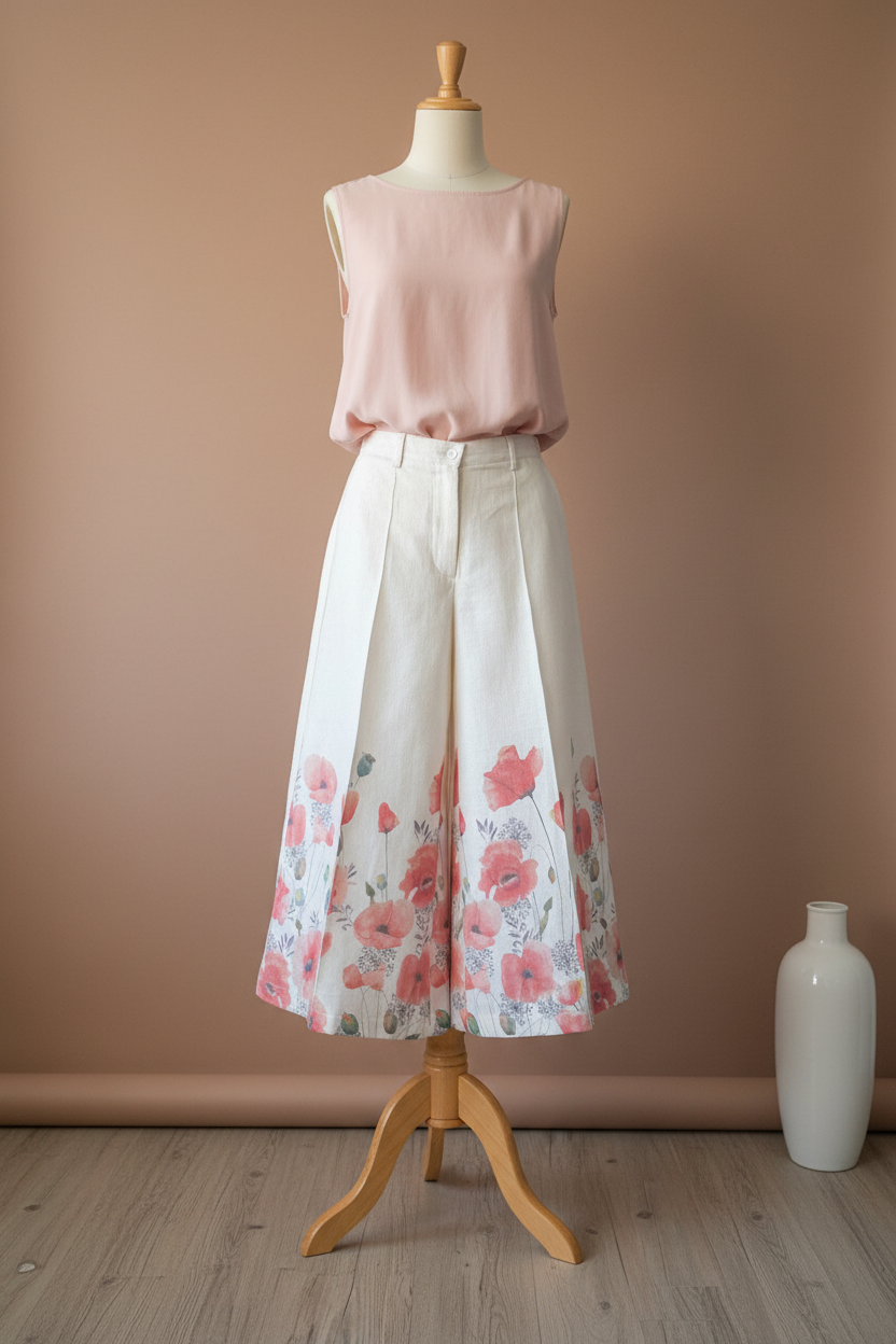 Mey Pant Poppy Fields - Maniquí con patas de madera